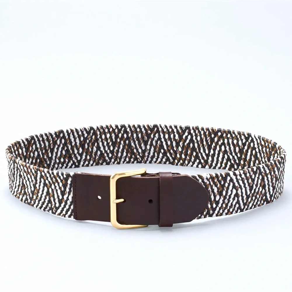 WHBM WOVEN STRETCH WIDE BELT